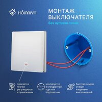 Выключатель Hommyn zigbee 1 клавиша SWZBNN01W (без нейтрали) - Превью изображения №10 — Интернет-магазин Time-Shop