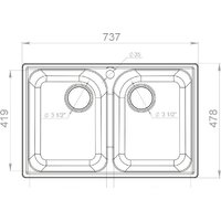 Кухонная мойка GranFest QUARZ Z-15 (терракот) - Превью изображения №2 — Интернет-магазин Time-Shop