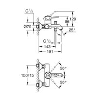 Смеситель Grohe Start Classic 23787000 - Превью изображения №2 — Интернет-магазин Time-Shop