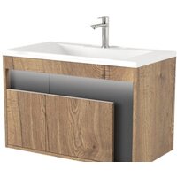 Дабер Тумба под умывальник 016 WeltWasser Deilbach 7517-80 Т16.8W.0.22_light (с подсветкой, дуб галифакс/серый)