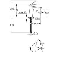 Смеситель Grohe Eurodisc Cosmopolitan [23449002] - Превью изображения №2 — Интернет-магазин Time-Shop
