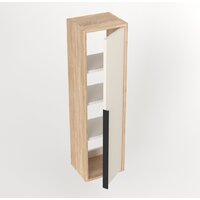  Дабер Шкаф-полупенал 015 СТ15.0.0.18Ч (бежевый/дуб/ручка черная) - Превью изображения №3 — Интернет-магазин Time-Shop