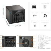 Сетевой накопитель ASUSTOR Lockerstor 6 Gen2 AS6706T - Превью изображения №3 — Интернет-магазин Time-Shop