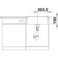 Кухонная мойка Blanco Subline 500-F 527169 (мягкий белый) - Превью изображения №5 — Интернет-магазин Time-Shop