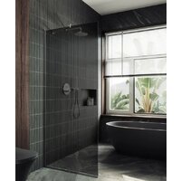 Душевая стенка MaybahGlass 195x79 MGD-698-5у (графитовое стекло/хром матовый) - Превью изображения №5 — Интернет-магазин Time-Shop