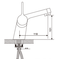 Смеситель Gappo Chanel G1204 - Превью изображения №14 — Интернет-магазин Time-Shop