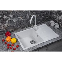 Кухонная мойка AV Engineering Benefit AVE730470WTA (белый) - Превью изображения №4 — Интернет-магазин Time-Shop