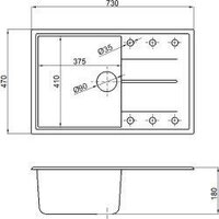 Кухонная мойка AV Engineering Benefit AVE730470WTA (белый) - Превью изображения №5 — Интернет-магазин Time-Shop