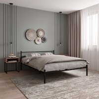 Кровать Князев Мебель Калабрия 1 КЛ1.140.200.Ч (черный муар) - Превью изображения №4 — Интернет-магазин Time-Shop