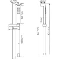 Душевой гарнитур  Wasserkraft A143 - Превью изображения №2 — Интернет-магазин Time-Shop