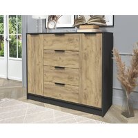 Тумба Интерлиния Концепт КТ-Т120 (дуб золотой/антрацит) - Превью изображения №3 — Интернет-магазин Time-Shop