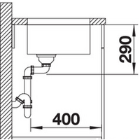 Кухонная мойка Blanco Andano 340-U (без клапана-автомата) - Превью изображения №3 — Интернет-магазин Time-Shop