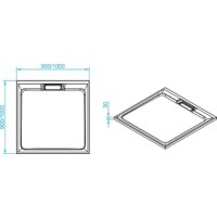 Душевой поддон RGW STA-01W 90x90 - Превью изображения №3 — Интернет-магазин Time-Shop