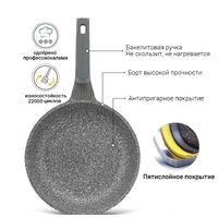 Сковорода Fissman Prestige 5046 - Превью изображения №3 — Интернет-магазин Time-Shop
