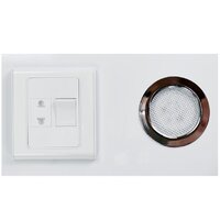  Doratiz Шкаф с зеркалом Селена 55 R 2711.114 (белый, с подсветкой) - Превью изображения №6 — Интернет-магазин Time-Shop