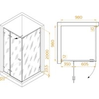 Душевой уголок RGW SV-030 353203000-21 - Превью изображения №3 — Интернет-магазин Time-Shop