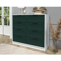 Комод Интерлиния Концепт Тренд КТ-К117 (белый платинум/изумруд) - Превью изображения №3 — Интернет-магазин Time-Shop