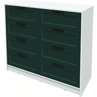 Комод Интерлиния Концепт Тренд КТ-К117 (белый платинум/изумруд) - Превью изображения №2 — Интернет-магазин Time-Shop