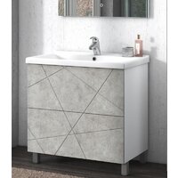  Vigo Тумба под умывальник Geometry 800-0-2 9696 (бетон) - Превью изображения №2 — Интернет-магазин Time-Shop