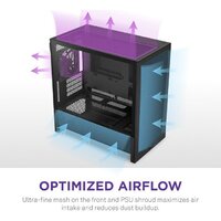 Корпус NZXT H3 Flow CC-H31FB-01 - Превью изображения №4 — Интернет-магазин Time-Shop