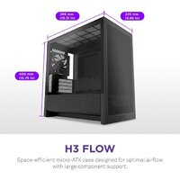 Корпус NZXT H3 Flow CC-H31FB-01 - Превью изображения №2 — Интернет-магазин Time-Shop