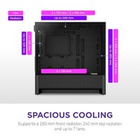 Корпус NZXT H3 Flow CC-H31FB-01 - Превью изображения №6 — Интернет-магазин Time-Shop