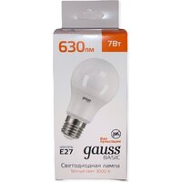 Gauss Elementary Basic E27 7W 3000K A60 10202172