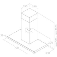 Кухонная вытяжка Elica Galaxy WH IX/A/80 PRF0009822B - Превью изображения №2 — Интернет-магазин Time-Shop