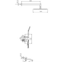 Душевая система  Gappo G7107-6 - Превью изображения №2 — Интернет-магазин Time-Shop