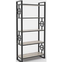 Hype Mebel Квадро 80x200 (черный/дуб галифакс натуральный)
