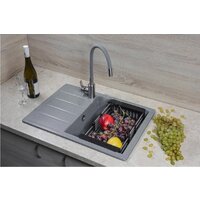 Кухонная мойка Marblan Recta R (серебристый) - Превью изображения №4 — Интернет-магазин Time-Shop