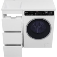  Brevita Тумба под умывальник Grafit 40 GRA-01040-023Я (левый, белый) - Превью изображения №3 — Интернет-магазин Time-Shop