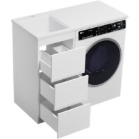  Brevita Тумба под умывальник Grafit 40 GRA-01040-023Я (левый, белый) - Превью изображения №5 — Интернет-магазин Time-Shop