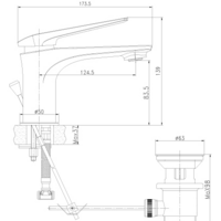 Смеситель Lemark Allegro LM5906CW - Превью изображения №2 — Интернет-магазин Time-Shop