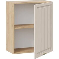 Шкаф навесной Трия Лина 1В6 с одной дверью (дуб крафт золотой/крем) - Превью изображения №2 — Интернет-магазин Time-Shop