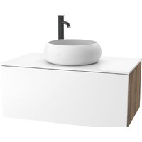 ЗОВ Тумба под умывальник Кито 60 K60LA0MWMC-KP13W (аттик/белый матовый)