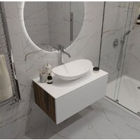  ЗОВ Тумба под умывальник Кито 60 K60LA0MWMC-KP13W (аттик/белый матовый) - Превью изображения №6 — Интернет-магазин Time-Shop