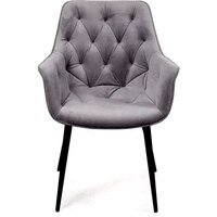 Стул с подлокотниками Ваш день Archi Barkhat 27 (серый) - Превью изображения №2 — Интернет-магазин Time-Shop