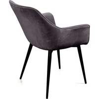 Стул с подлокотниками Ваш день Archi Barkhat 27 (серый) - Превью изображения №5 — Интернет-магазин Time-Shop