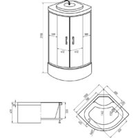 Душевая кабина Erlit ER5710TP-C24-RUS 100x100 - Превью изображения №8 — Интернет-магазин Time-Shop