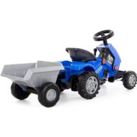 Педальная машинка Полесье Каталка-трактор с педалями Turbo-2 с полуприцепом 84651 - Превью изображения №4 — Интернет-магазин Time-Shop