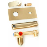 Смеситель Hansberge H699 (золото матовый) - Превью изображения №3 — Интернет-магазин Time-Shop