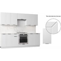 Готовая кухня Mio Tesoro Корнелия Ода-плюс 2.4 (белый/мрамор итальянский) - Превью изображения №6 — Интернет-магазин Time-Shop