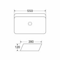 Умывальник Wave City 55x39 552551 - Превью изображения №6 — Интернет-магазин Time-Shop