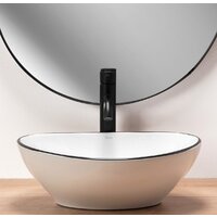 Умывальник Rea Sofia (белый/черный) - Превью изображения №3 — Интернет-магазин Time-Shop