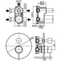 Смеситель Paffoni Light LIG019NO - Превью изображения №2 — Интернет-магазин Time-Shop