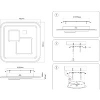 Припотолочная люстра Ambrella light FA7712 WH - Превью изображения №7 — Интернет-магазин Time-Shop
