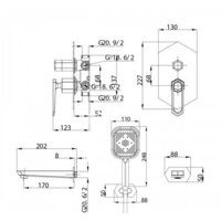 Душевая система  Lemark Prizma LM3922C - Превью изображения №2 — Интернет-магазин Time-Shop