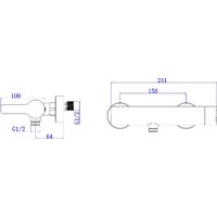 Смеситель AV Engineering AVBON5-BW0 - Превью изображения №2 — Интернет-магазин Time-Shop