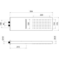 Верхний душ Aquatek AQ2085MB (черный матовый) - Превью изображения №2 — Интернет-магазин Time-Shop